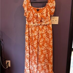 Torrid Rust Floral Dress